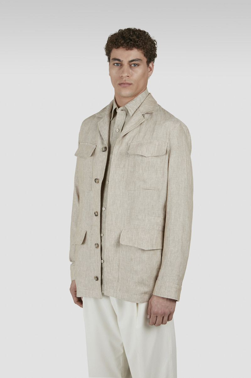 LINEN FIELD JACKET 6