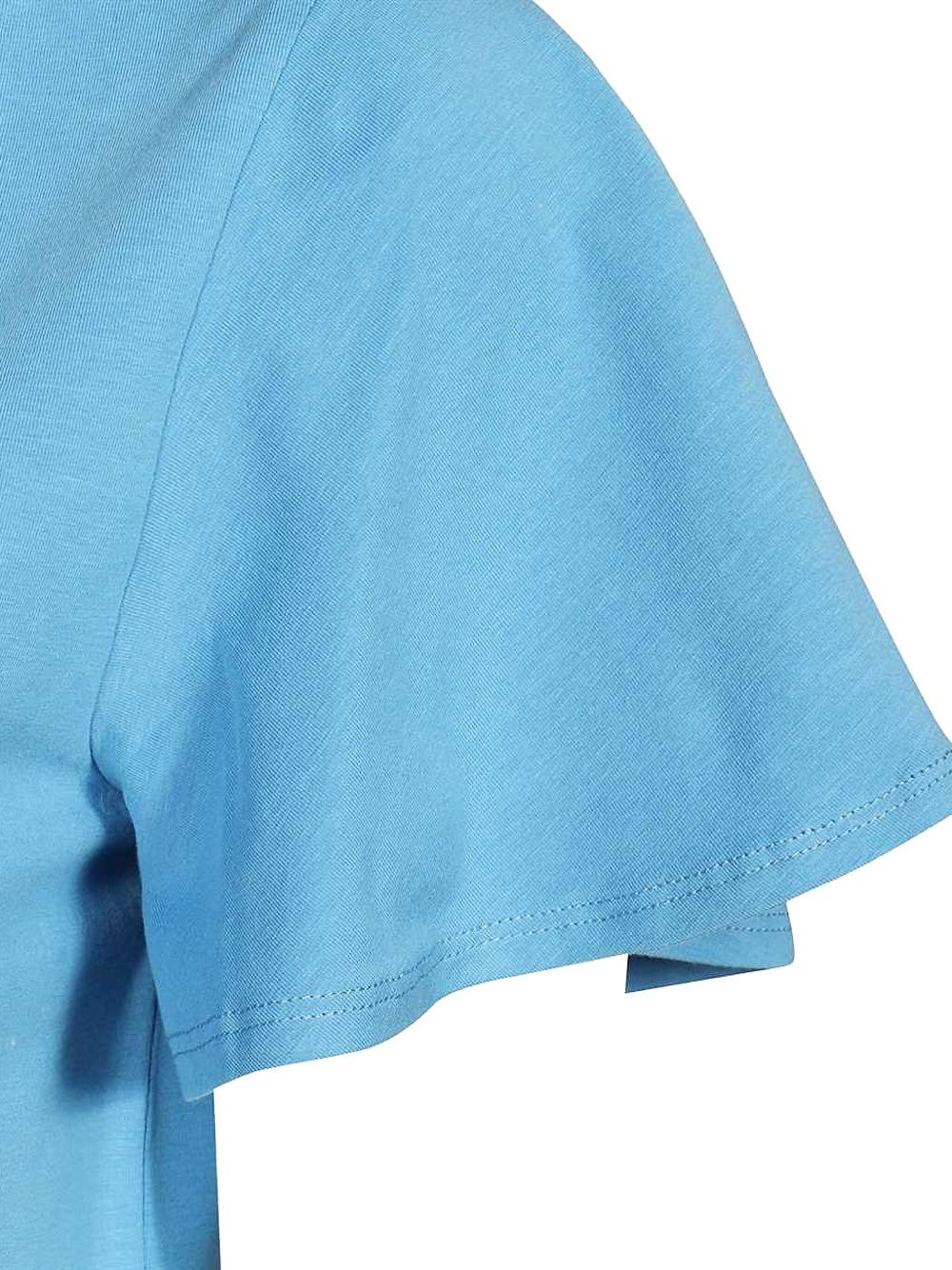 V-neck ruffled-sleeve T-shirt - 3