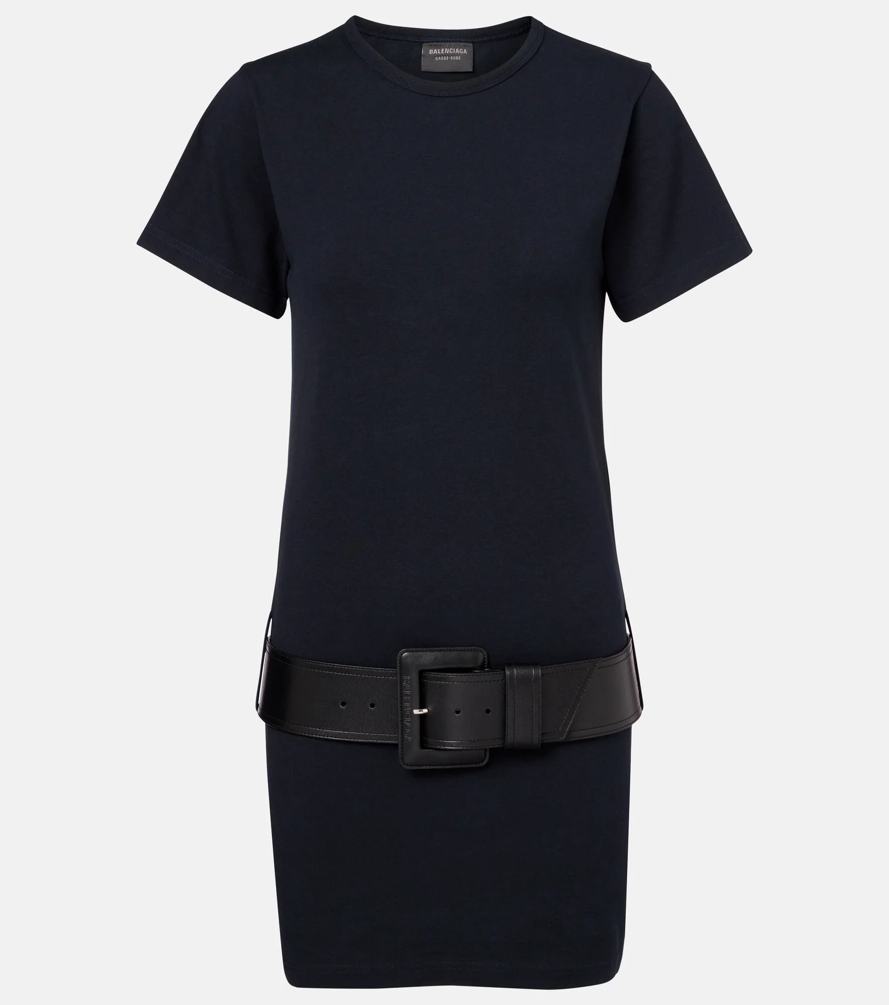 Cotton-blend jersey minidress - 1