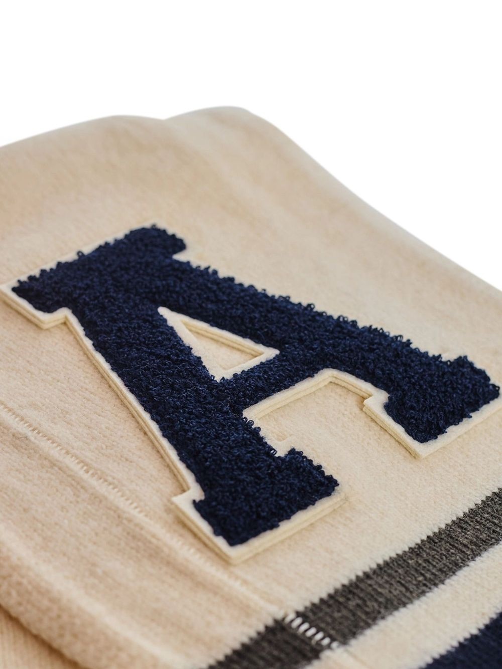 logo-appliqué scarf - 2