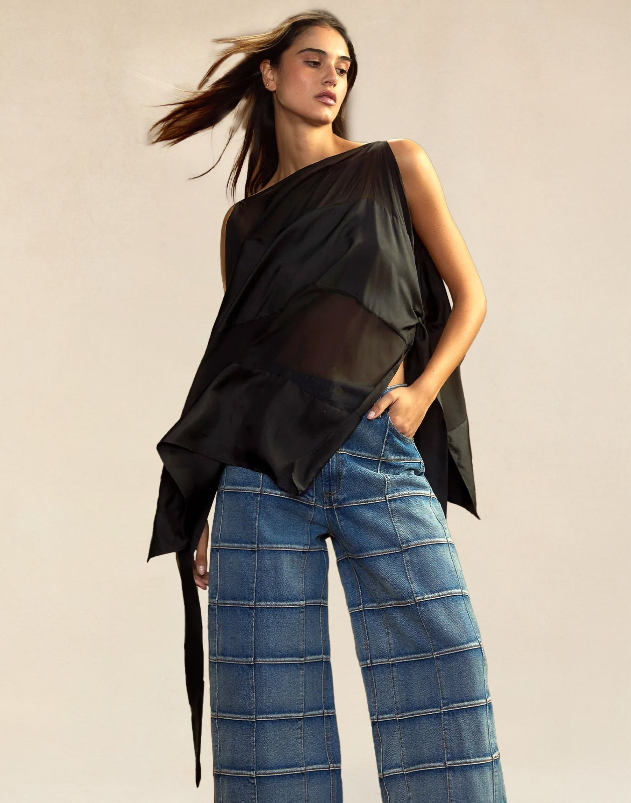 Windswept Silk Blouse - 1