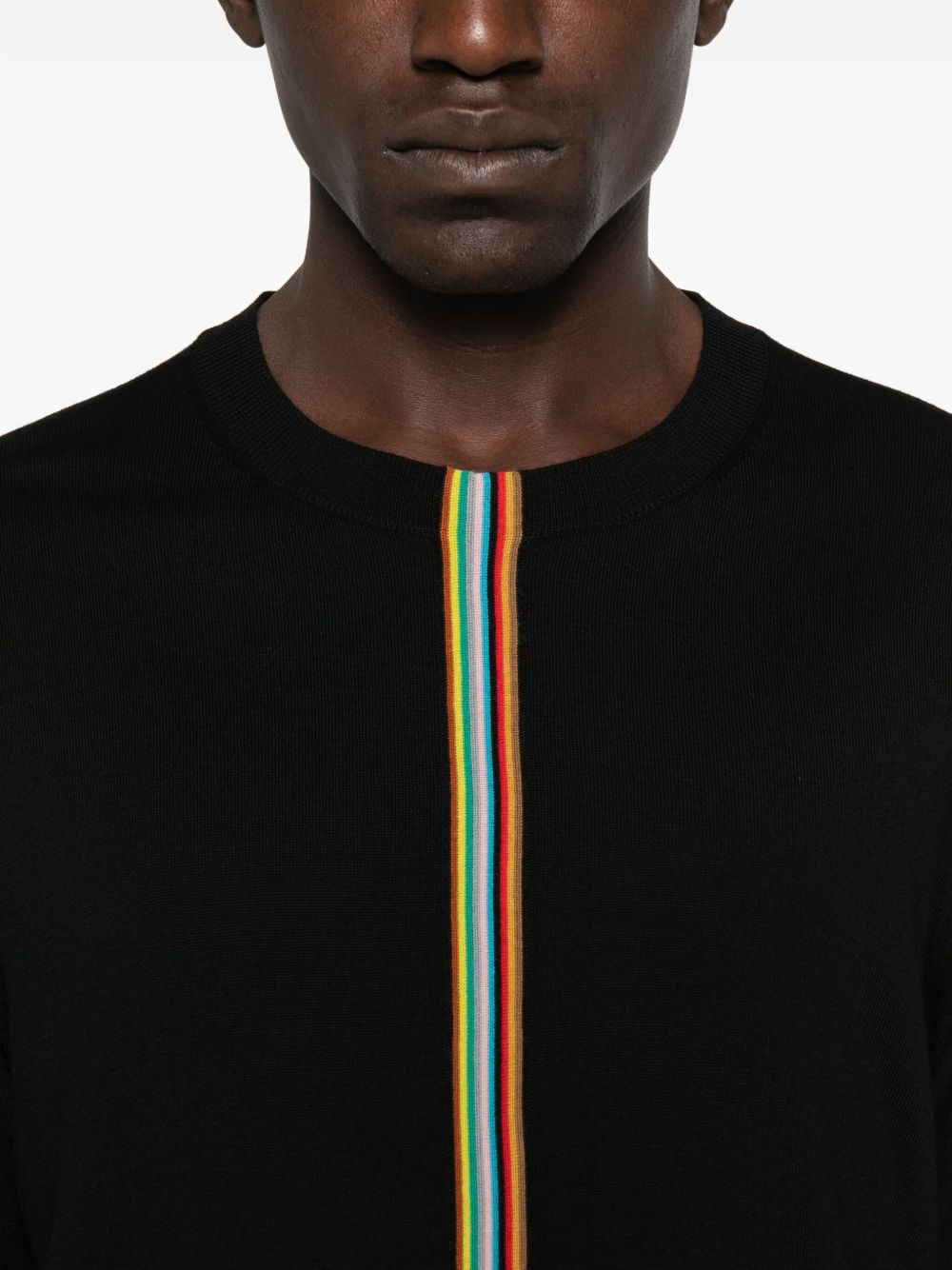 rainbow-striped wool sweater - 5