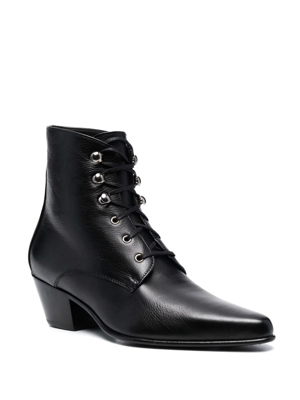 lace-up leather boots - 2