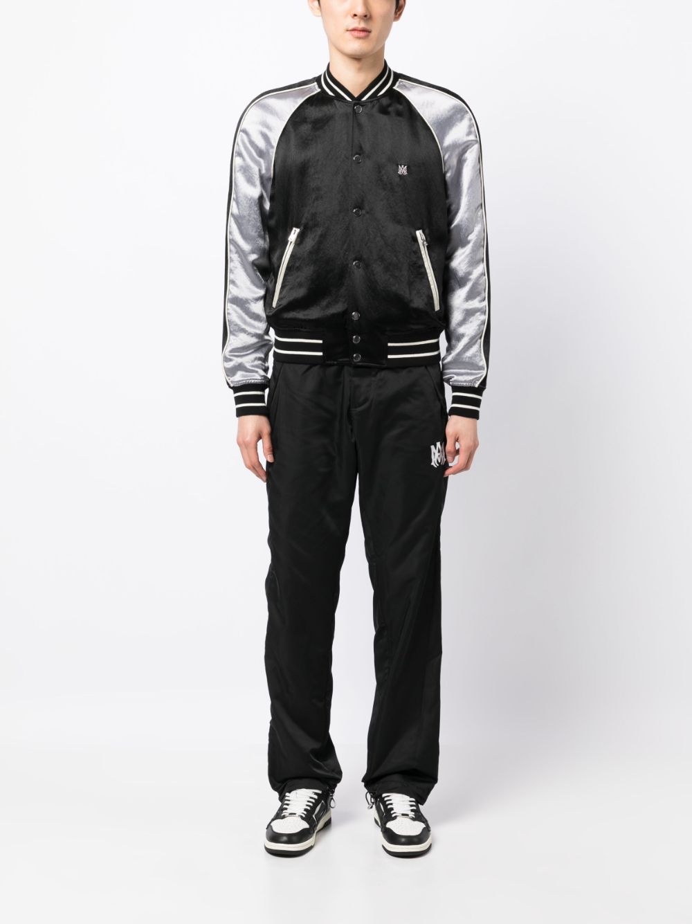 logo-print straight-leg trousers - 2