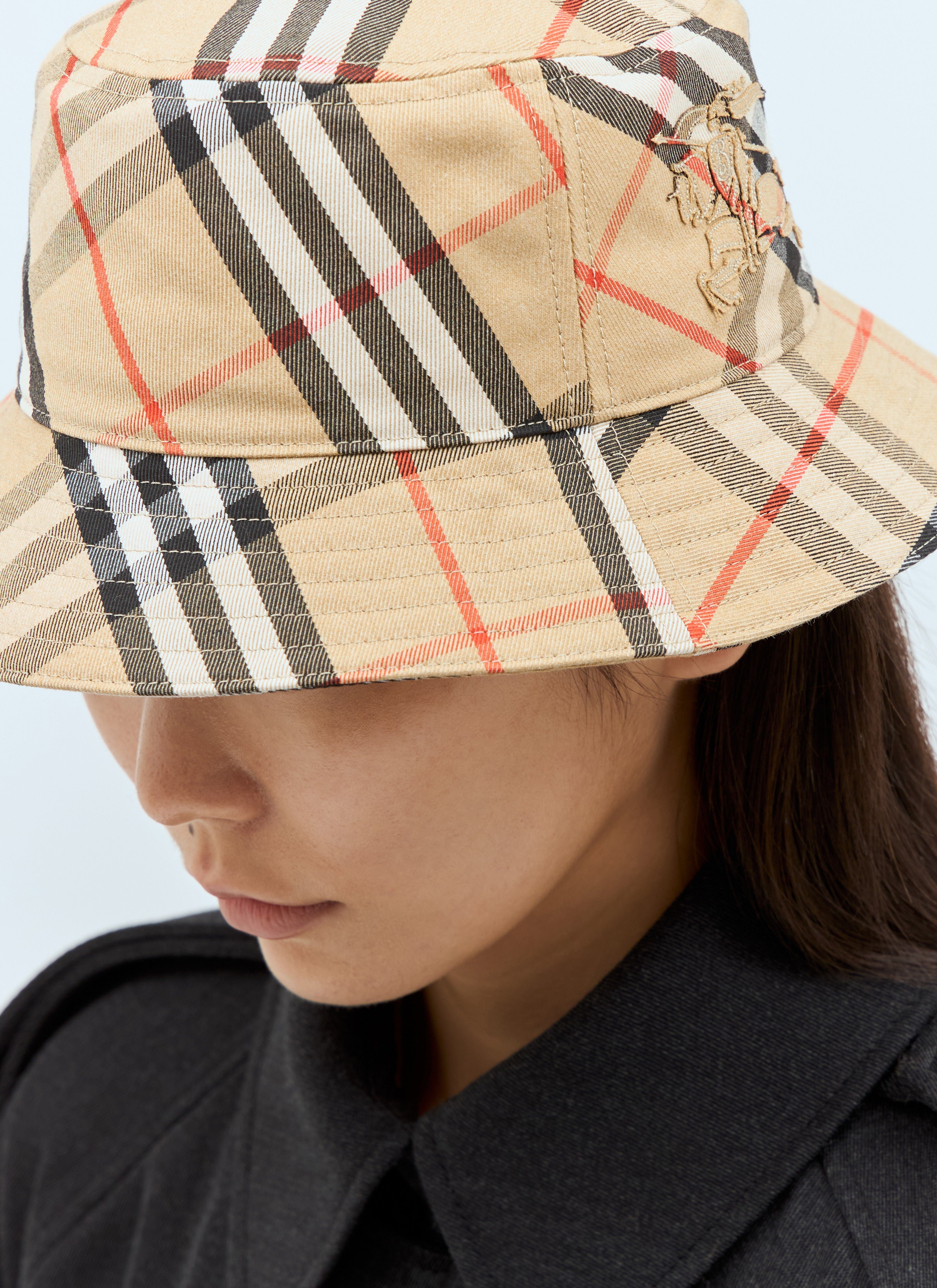 Burberry Women Check Bucket Hat - 5
