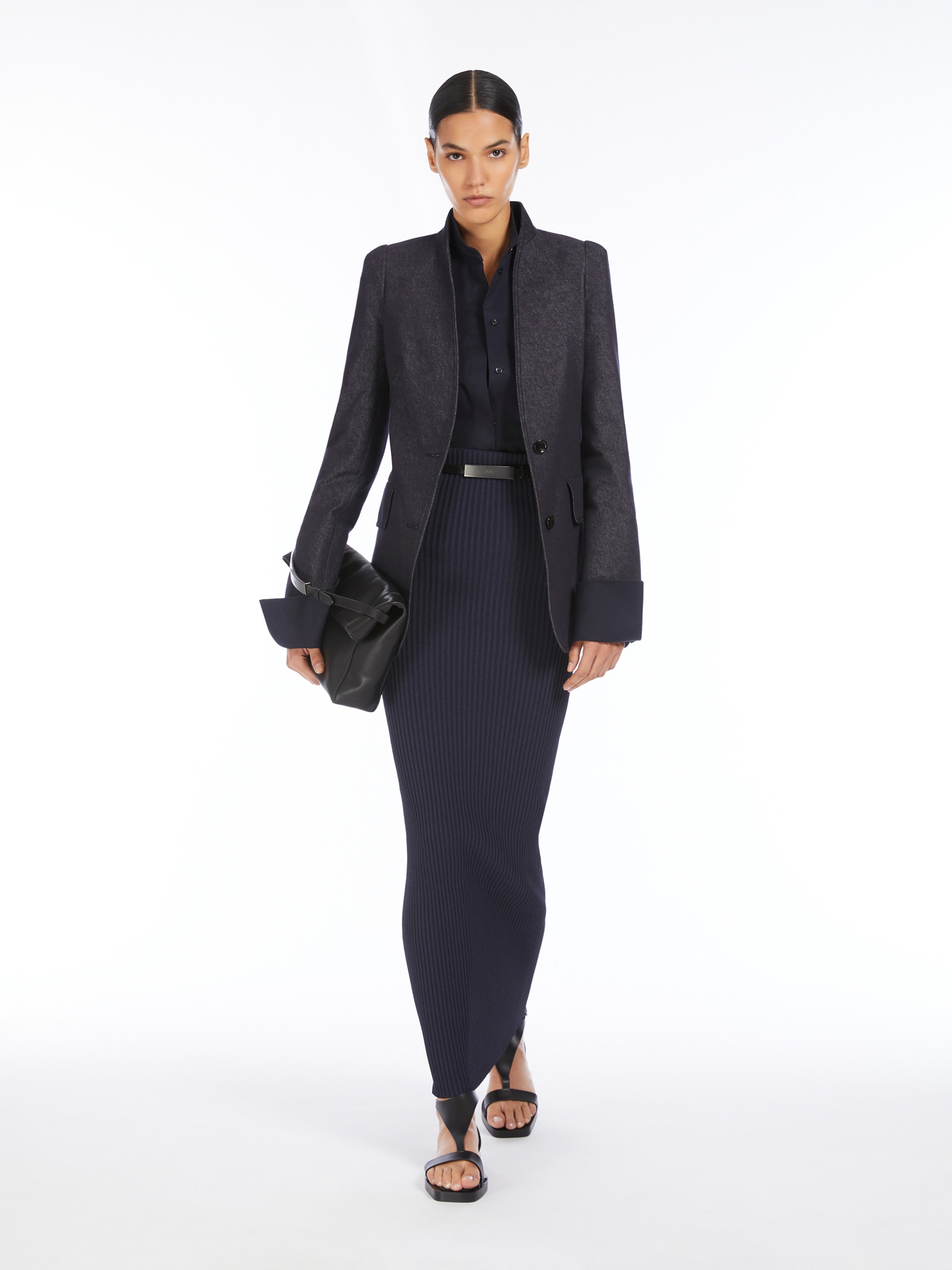 スカート MAX MARA APRILE LONG SKIRT IN VISCOSE YARN MAX MARA Aprile ribbed-knit maxi skirt | NET-A-PORTER