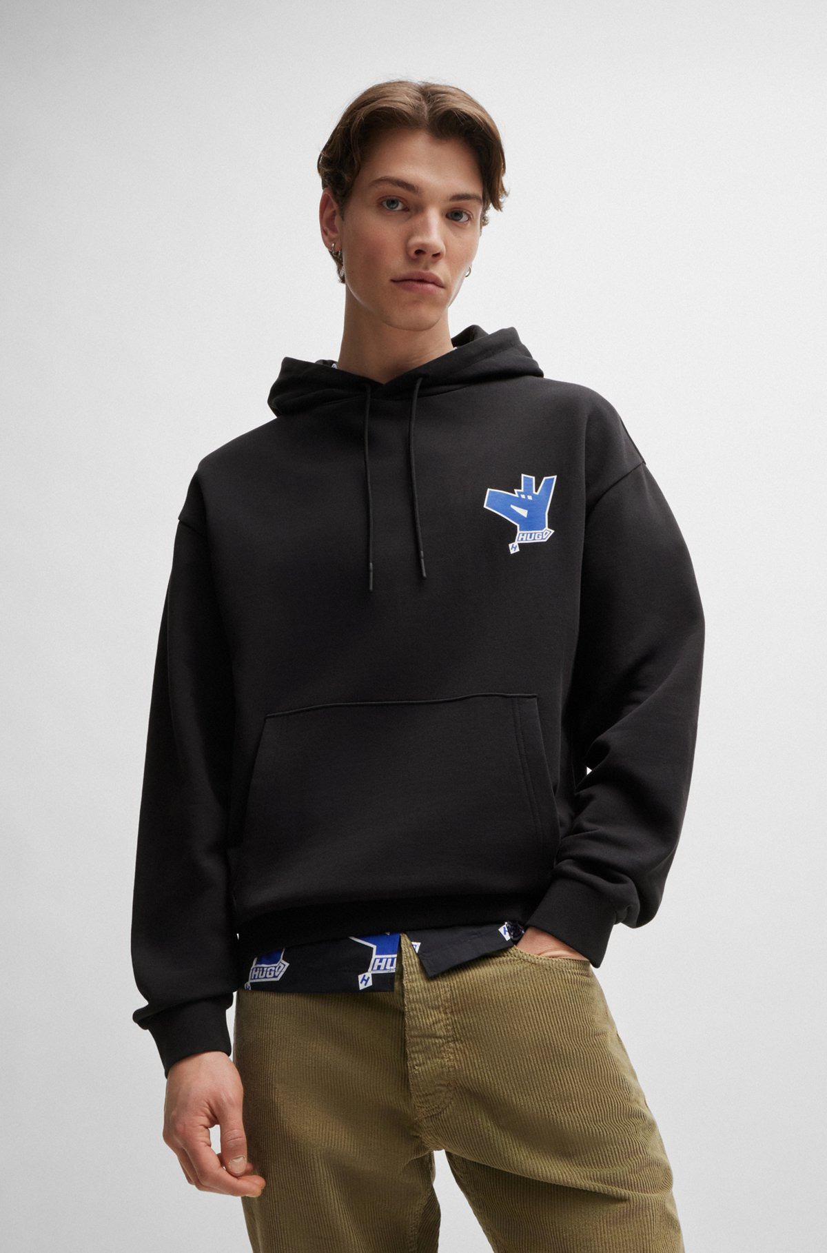 COTTON-TERRY HOODIE WITH NEW-SEASON LOGO ARTWORK - 2
