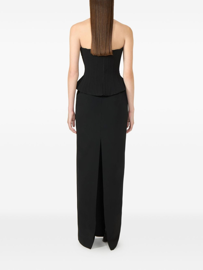 Stara crystal-chain pencil maxi skirt 3