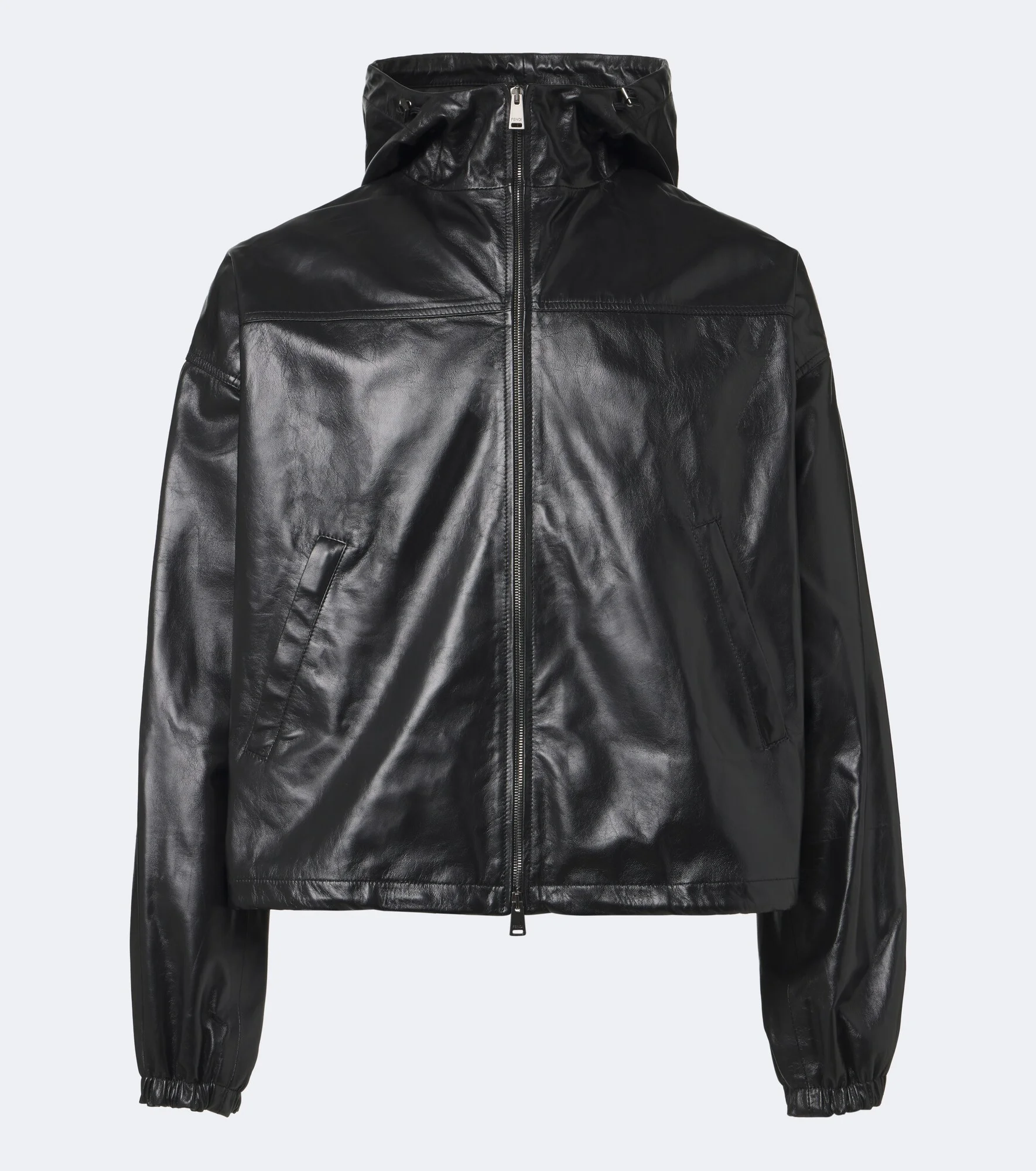 Leather bomber jacket - 1