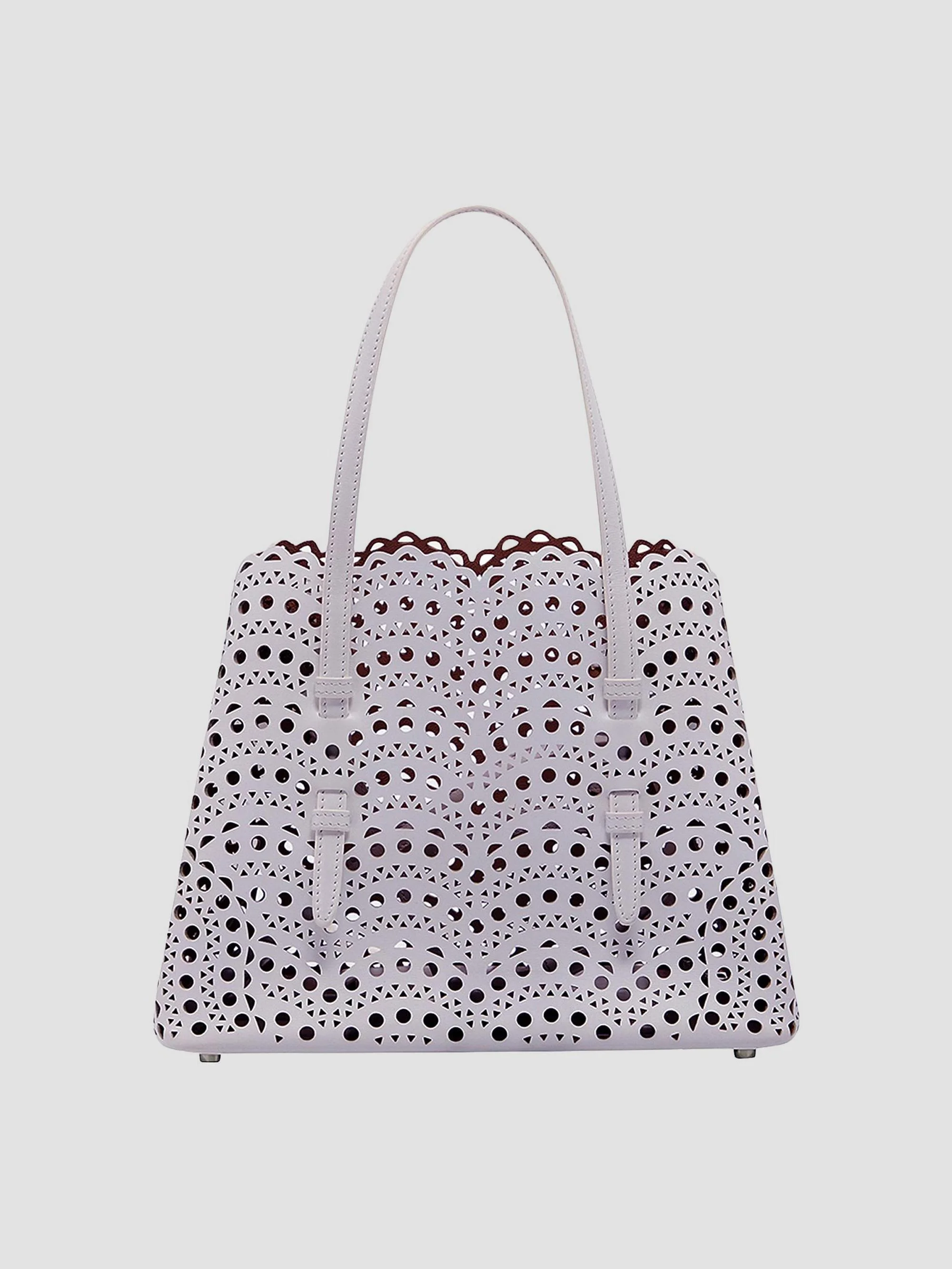 Women's Mina 25 Perforated Leather Tote - Bleu Lavande - 1