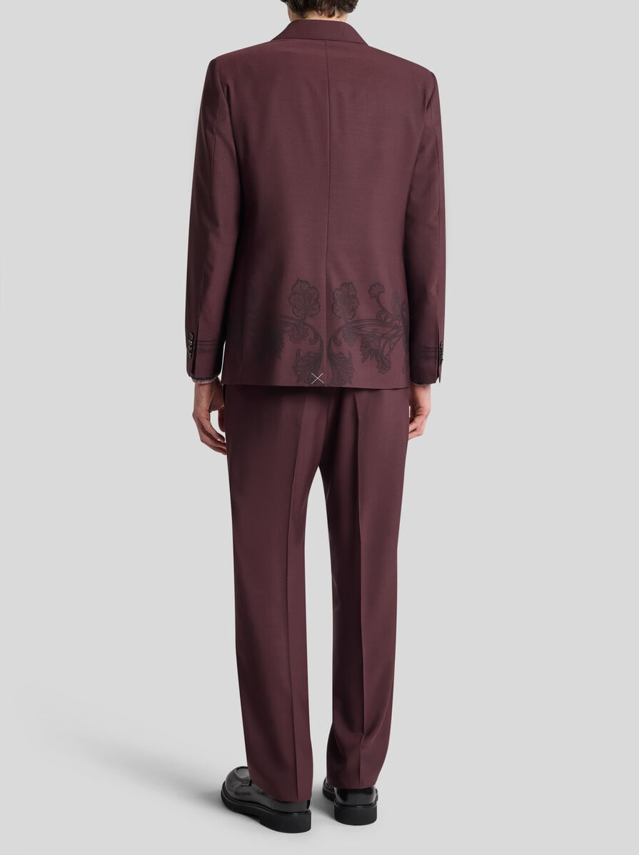 DOUBLE-BREASTED JACKET WITH PLACED MOTIF - 4