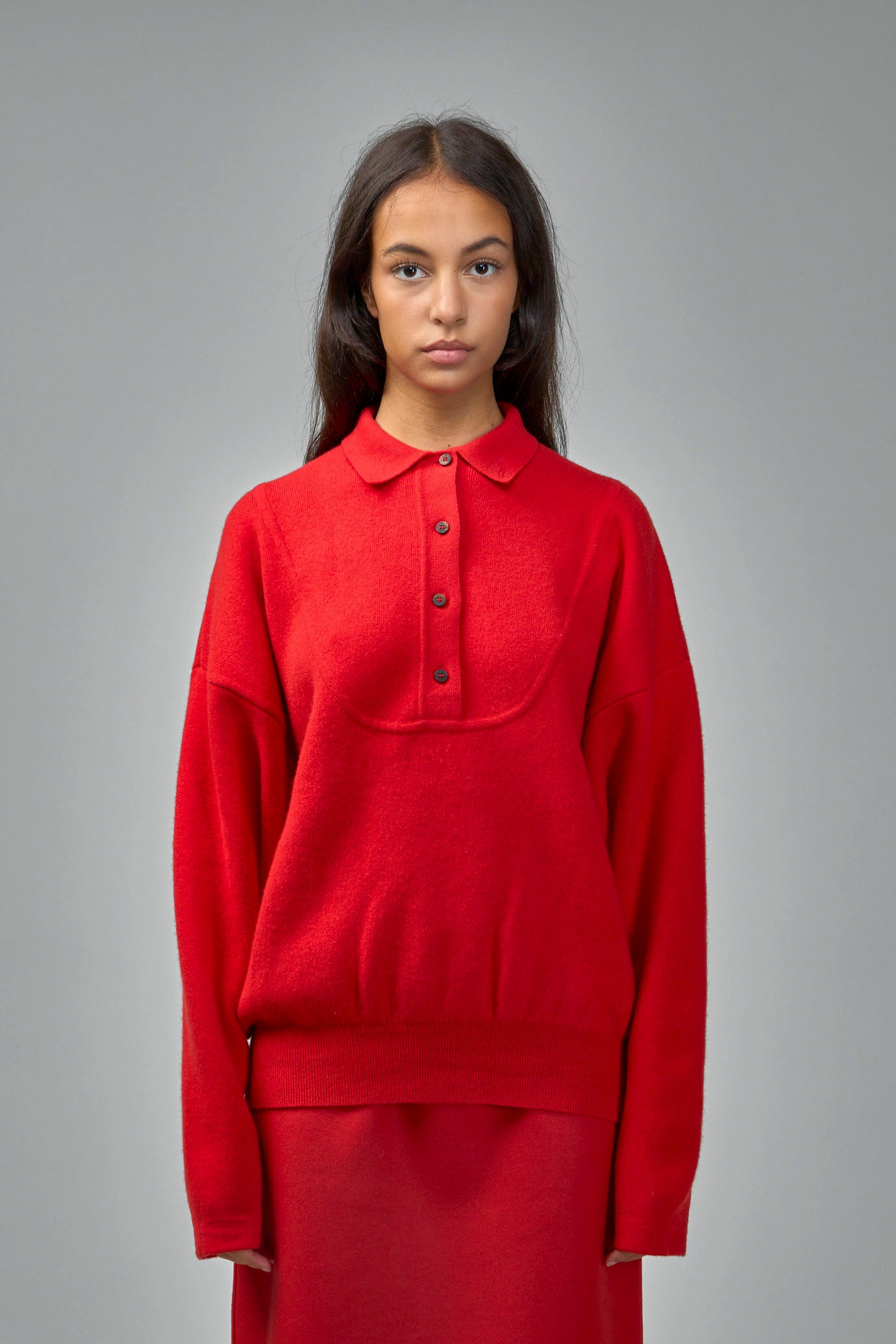 Pallone Vareuse-Style Knit Polo Sweater - 2