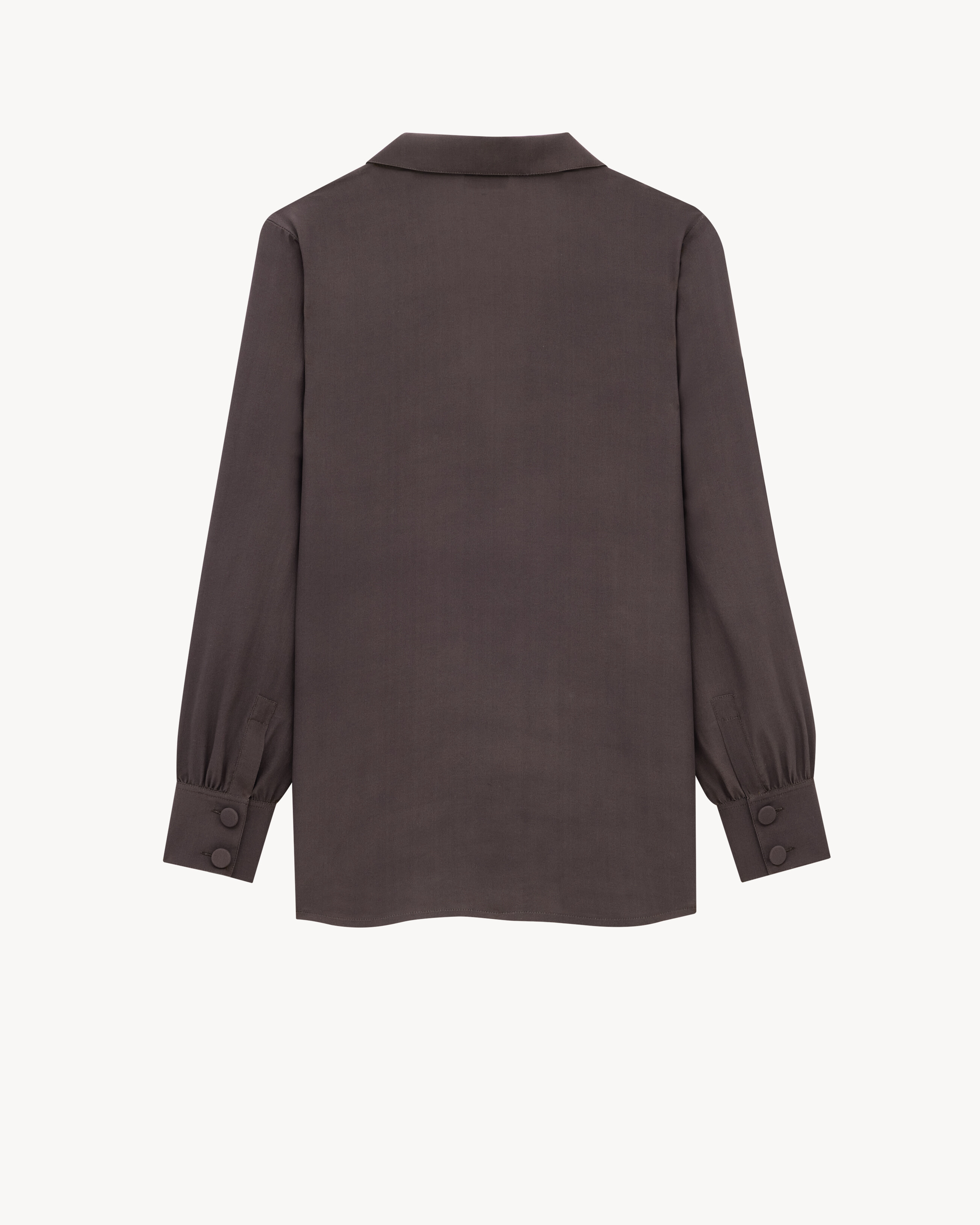 pajama shirt in silk crepe de chine - 2