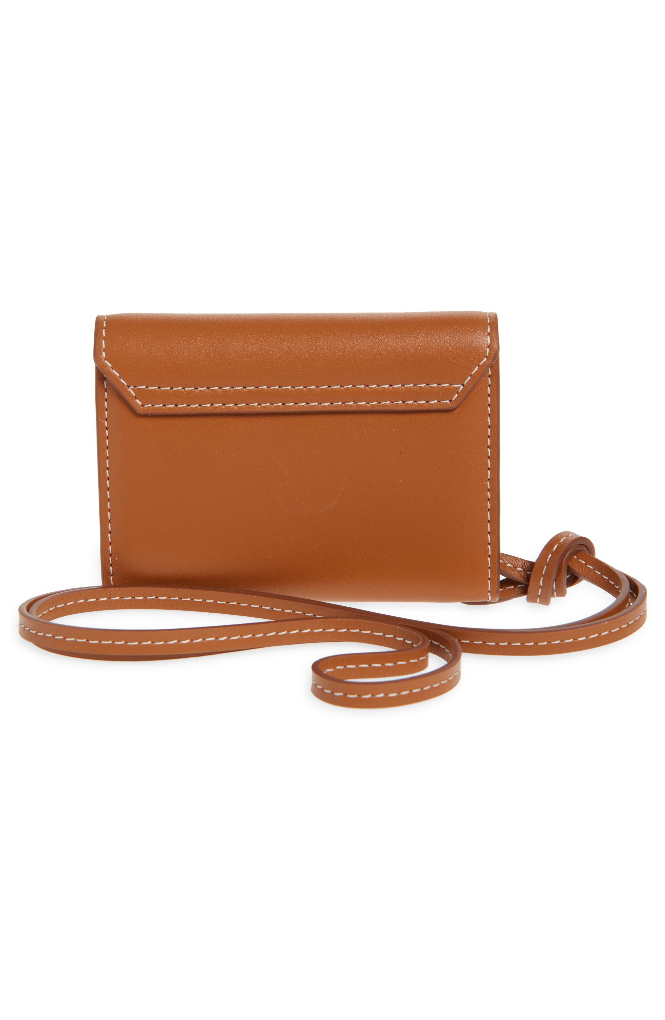 Jacquemus Le Porte Leather Envelope Wallet in Light Brown 2 at Nordstrom - 3