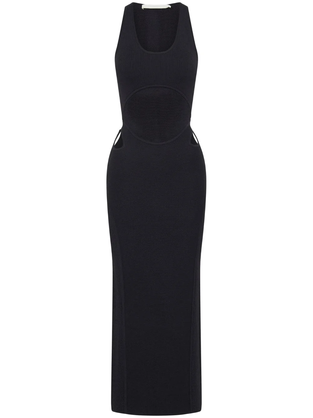 crochet-knit sheer dress - 1