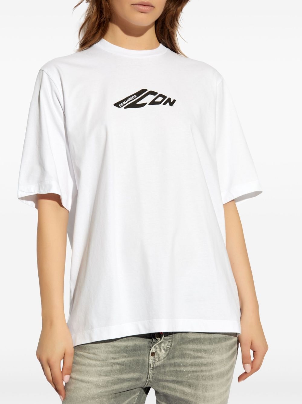 Icon logo-print cotton T-shirt - 3