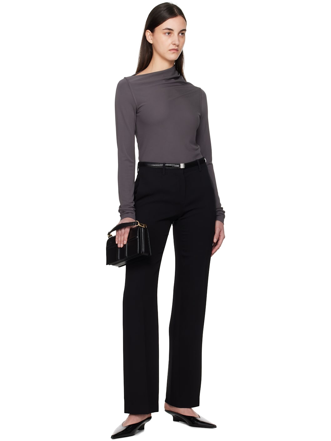 Black Slide Clasp Belt - 3