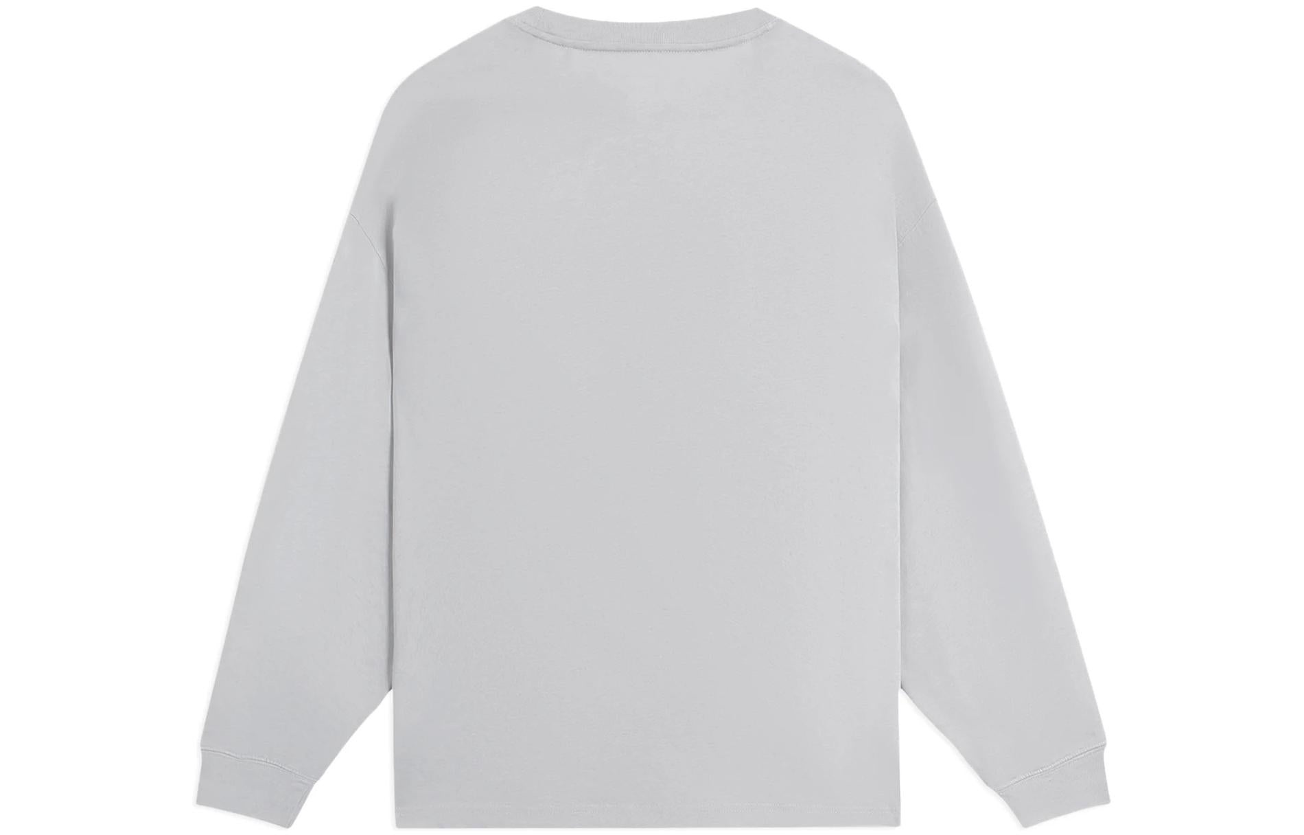 Li-Ning Lifestyle Classic Cotton Long Sleeve Top 'Grey' AHSS751-6 - 2