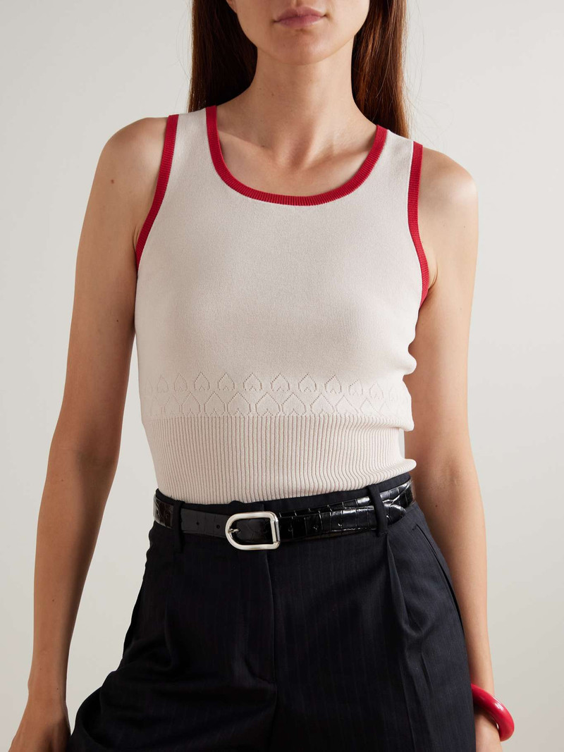 DÉHANCHE Mija croc-effect leather belt Black outlook