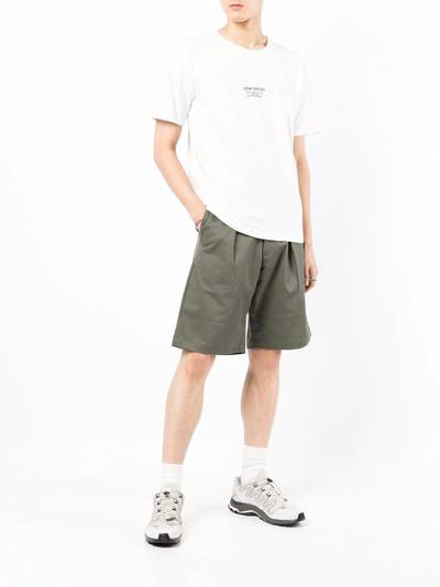 WTAPS pleat-detail chino shorts outlook