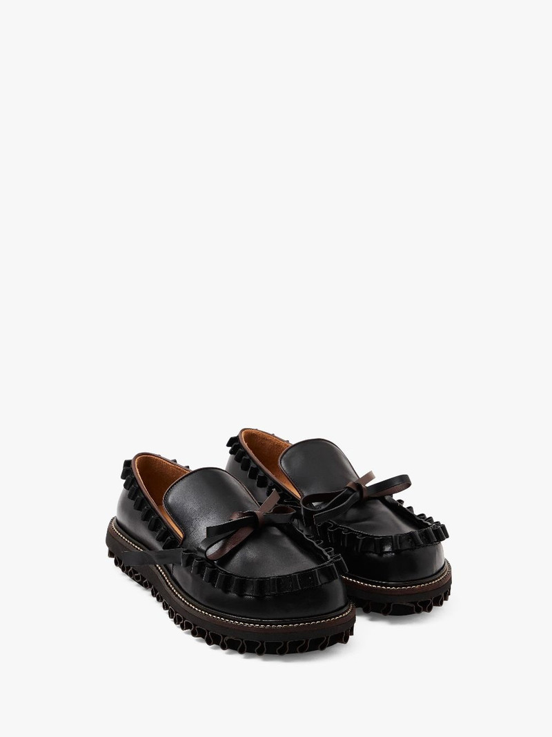 JW Anderson RUFFLE LEATHER MOCCASINS outlook