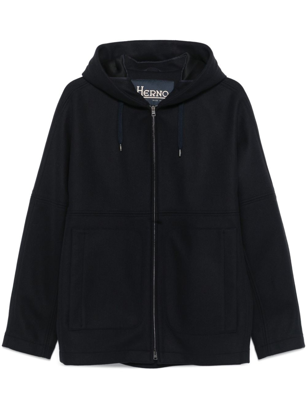 twill hooded jacket - 1