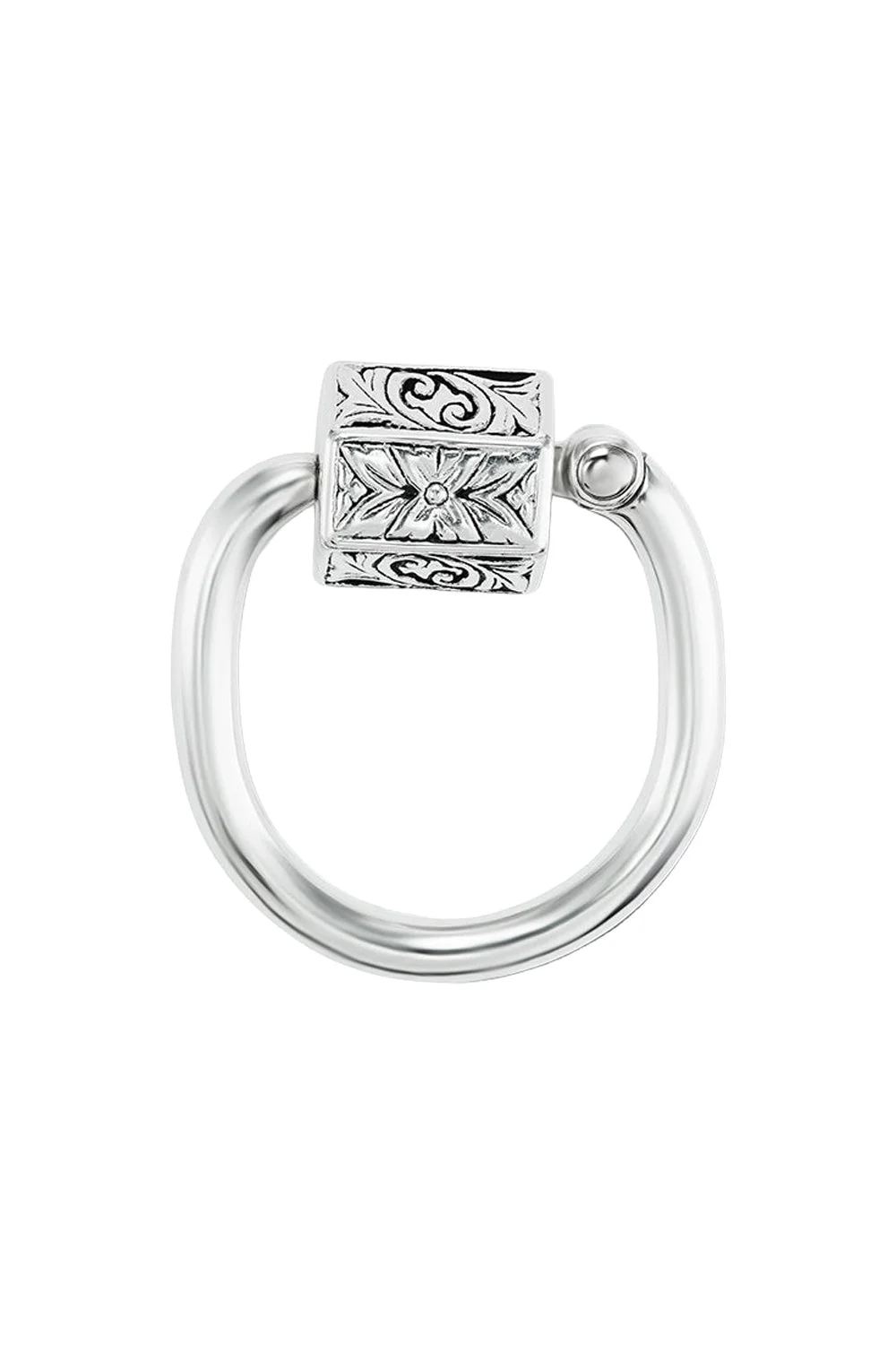 Embossed Chubby Trundle Lock Ring - 1