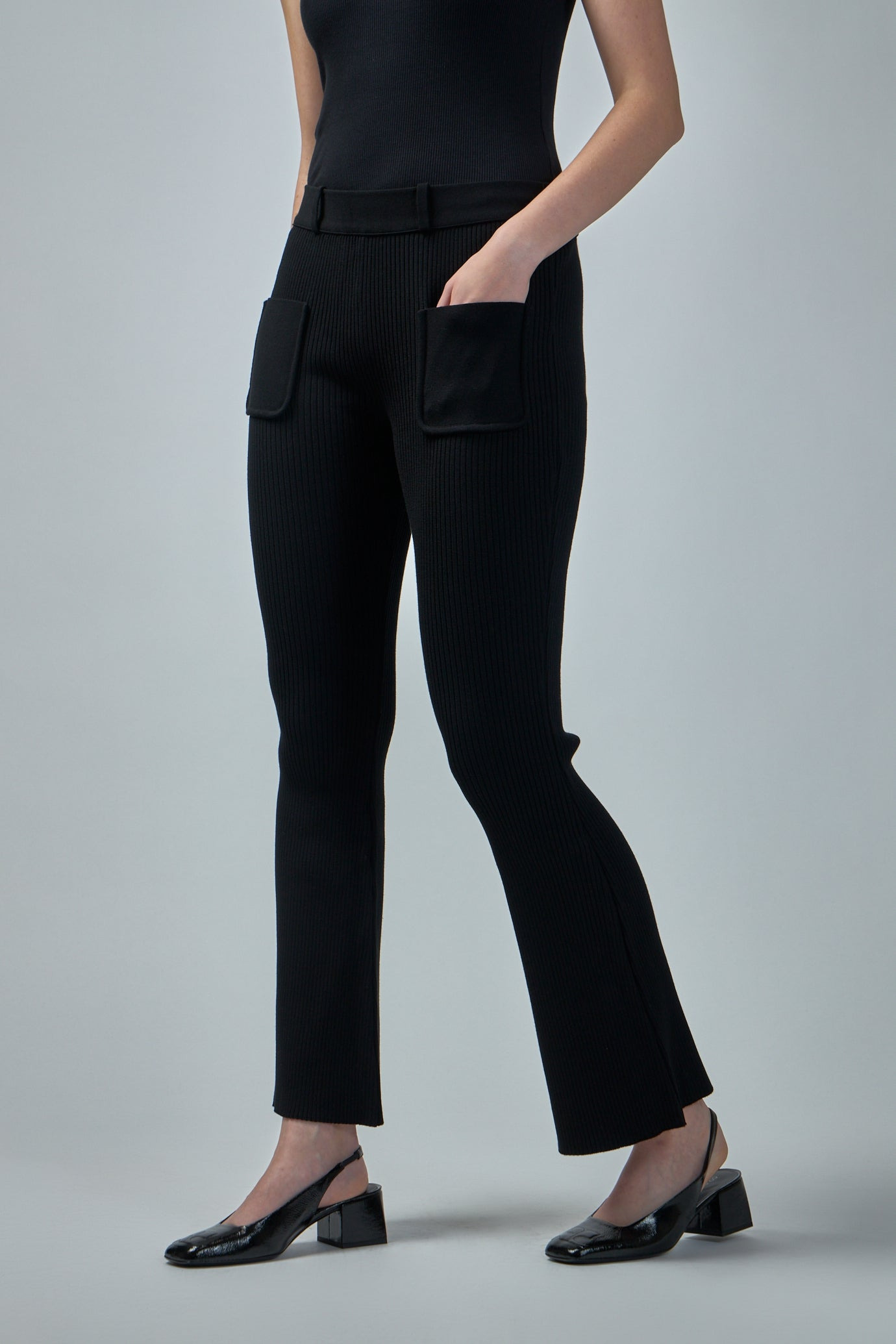 2-Pocket Rib Knit Pants - 5