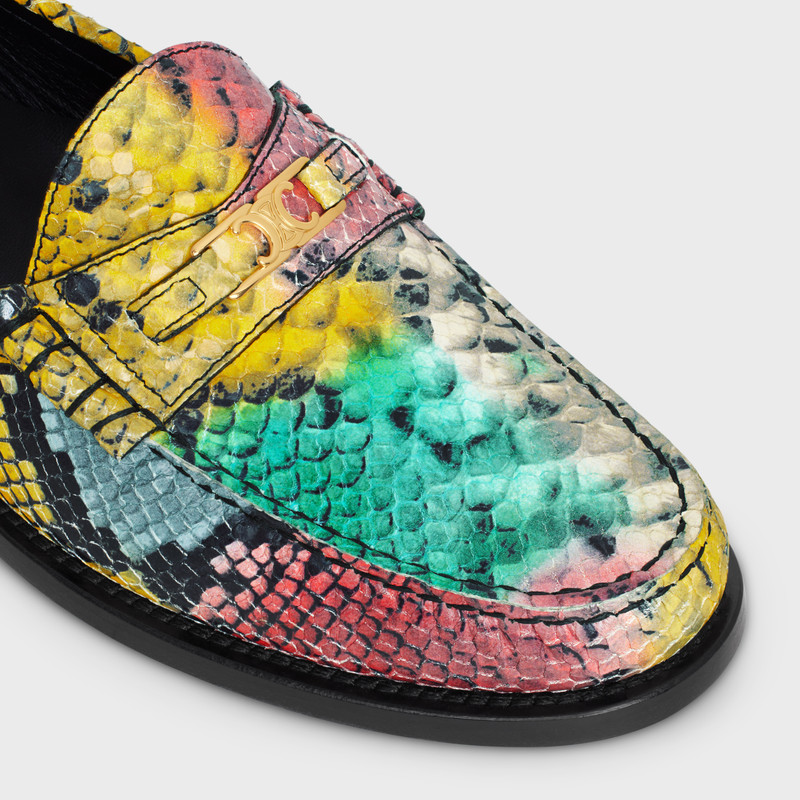 CELINE LUCO LOAFER in PYTHON STAMPED GOATSKIN 4