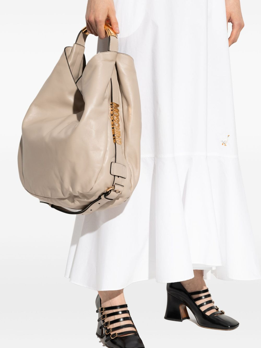 leather tote bag - 2
