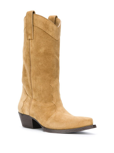 SAINT LAURENT calf-length 50mm cowboy boots outlook