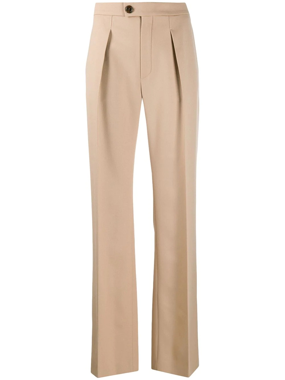 high-rise palazzo trousers - 1