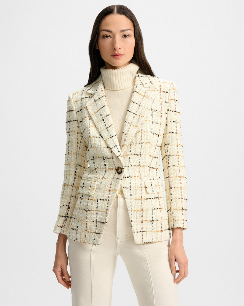 VERONICA BEARD HEALY TWEED DICKEY JACKET outlook