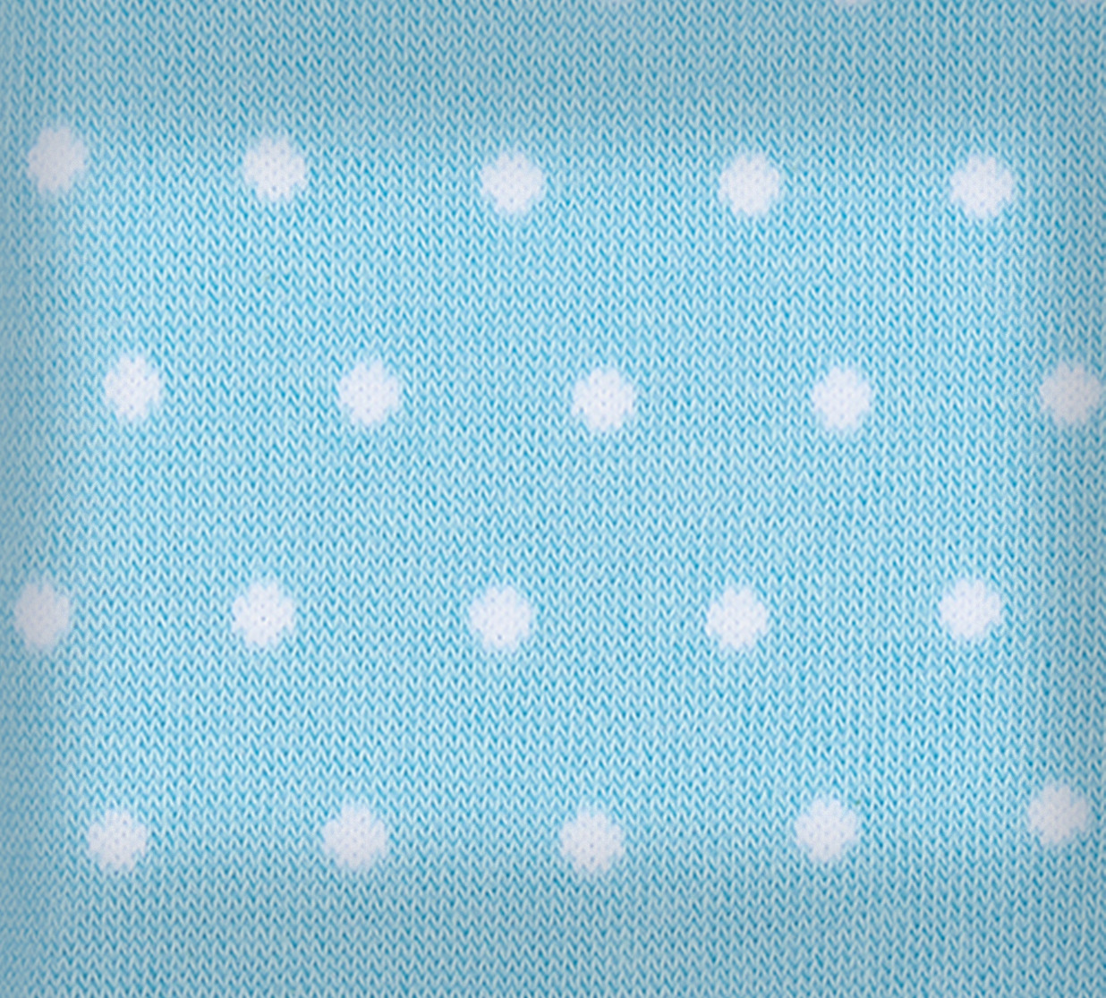Pale Blue Cotton-Blend Polka Dot Socks - 4