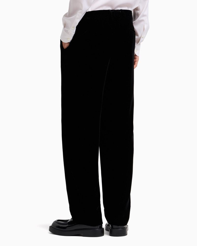 ICON SMOOTH VELVET TROUSERS 3