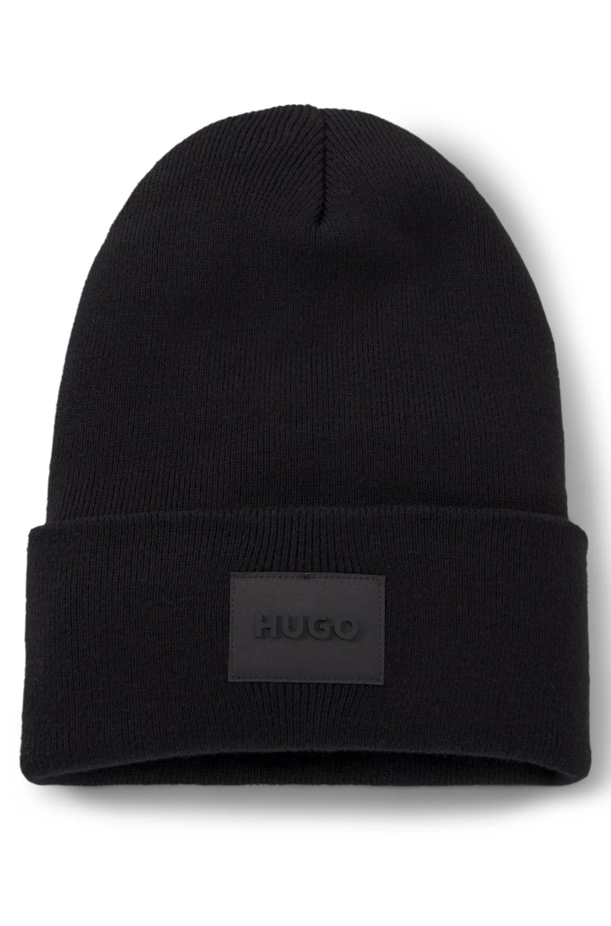 COTTON BEANIE WITH LOGO LABEL - 1