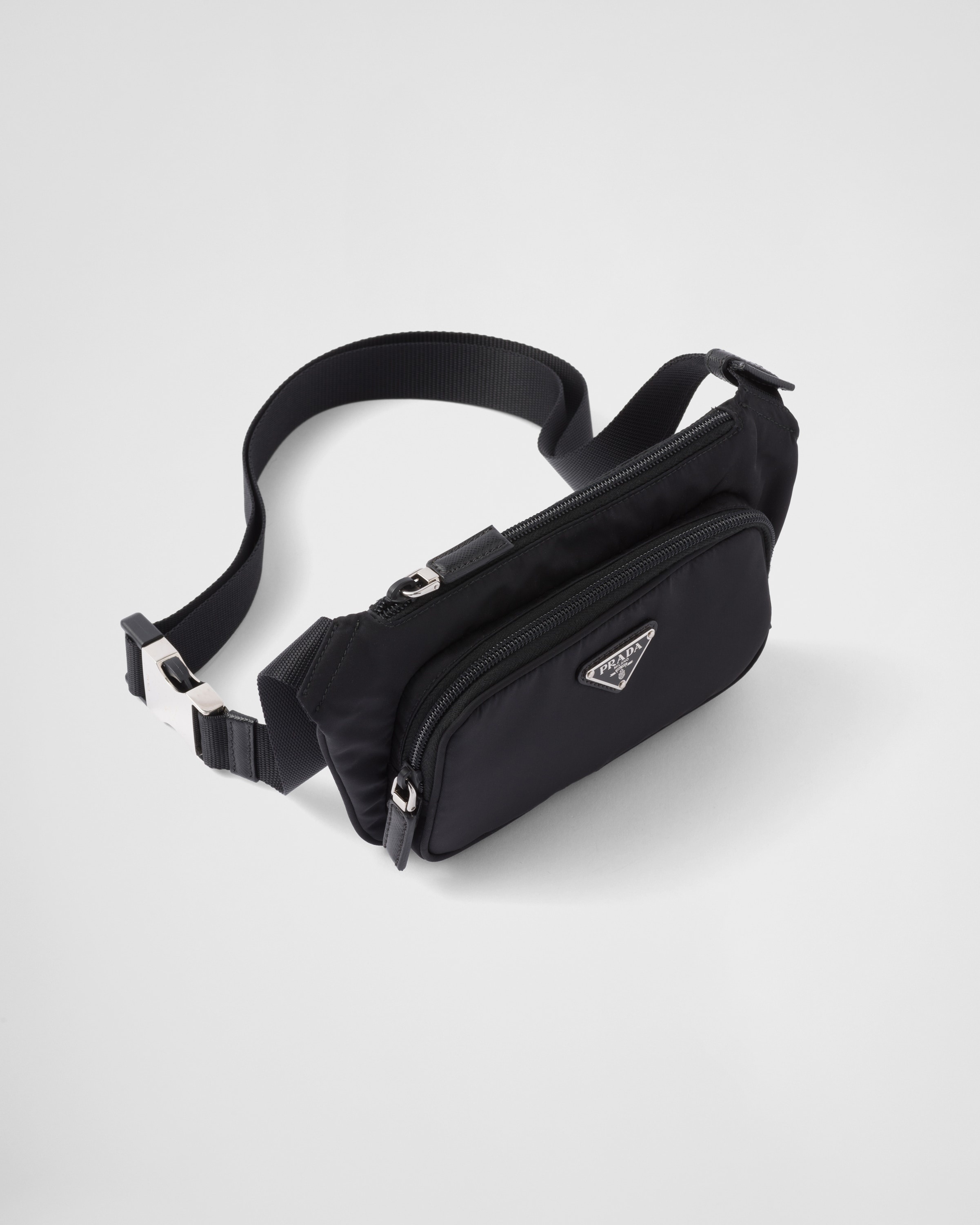 Re-Nylon and Saffiano leather shoulder bag - 2