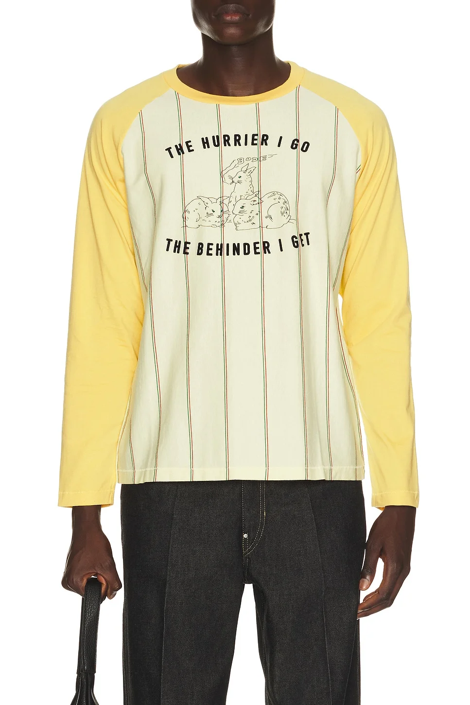 Summertime Stripe Baseball Tee - 1