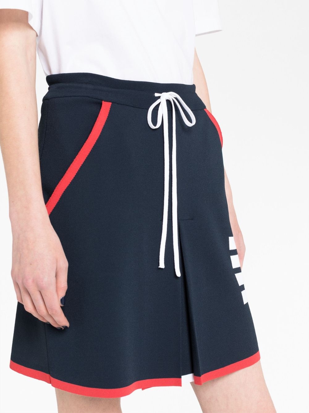 4-Bar box pleat miniskirt - 3