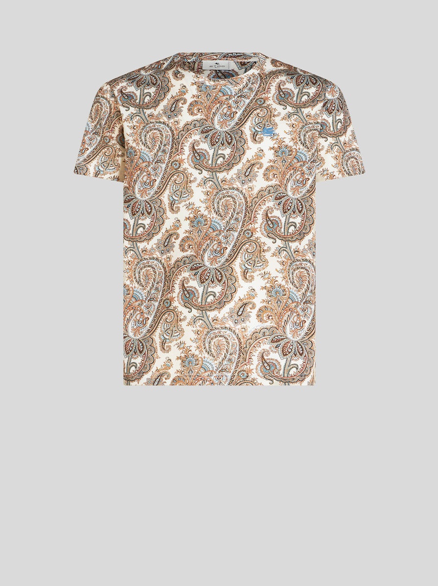 PAISLEY COTTON T-SHIRT - 1