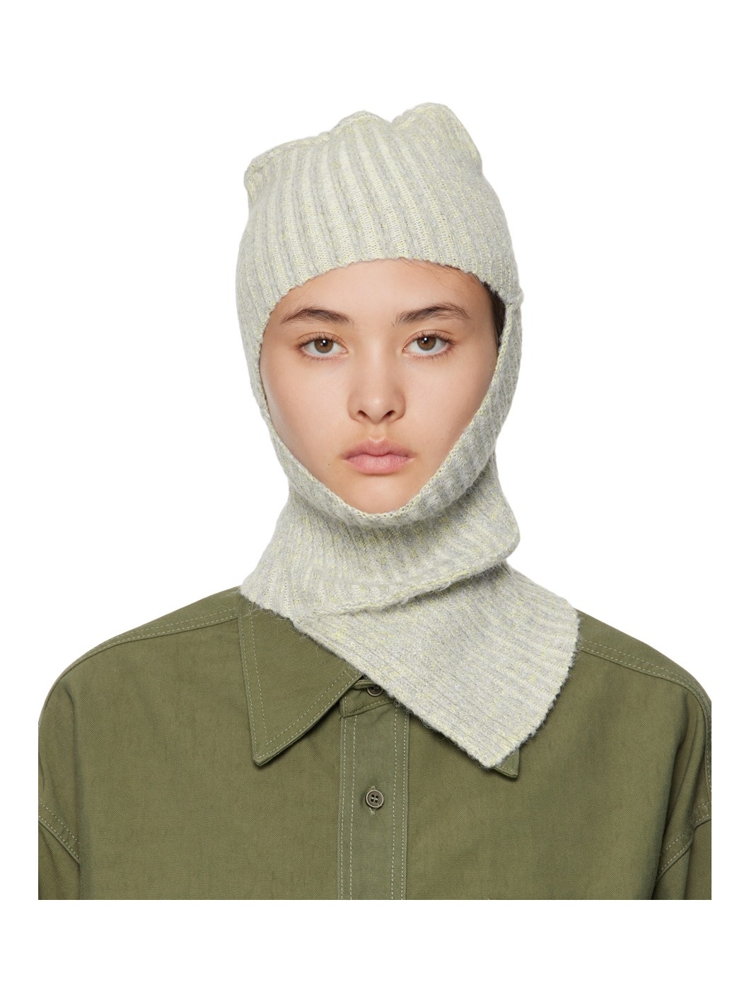 Gray Rolling Balaclava - 1