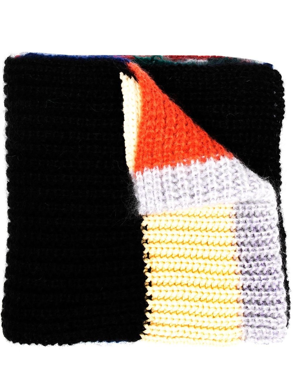 colour block scarf - 1