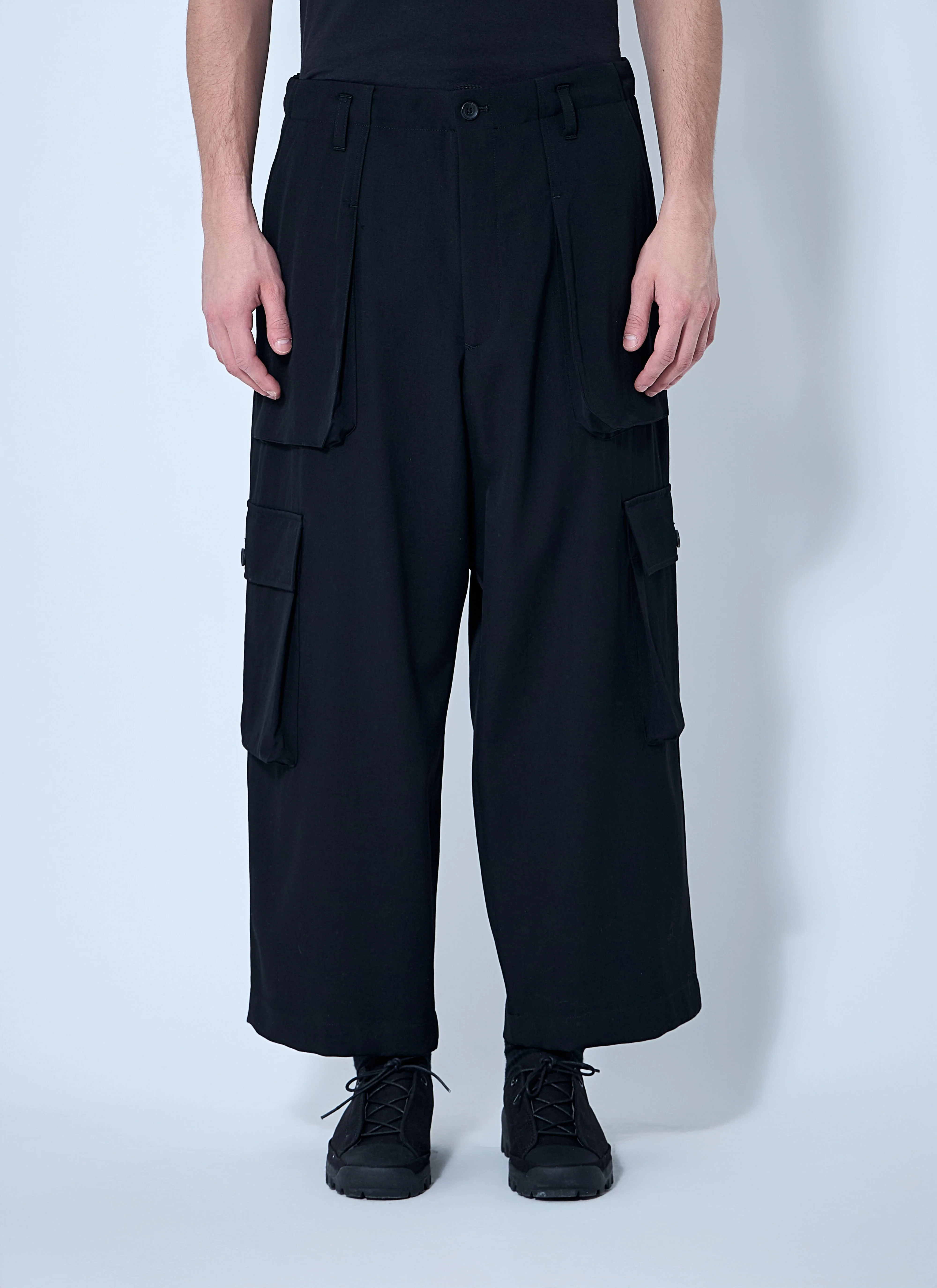 Wool Drawstring Track Pants - 1