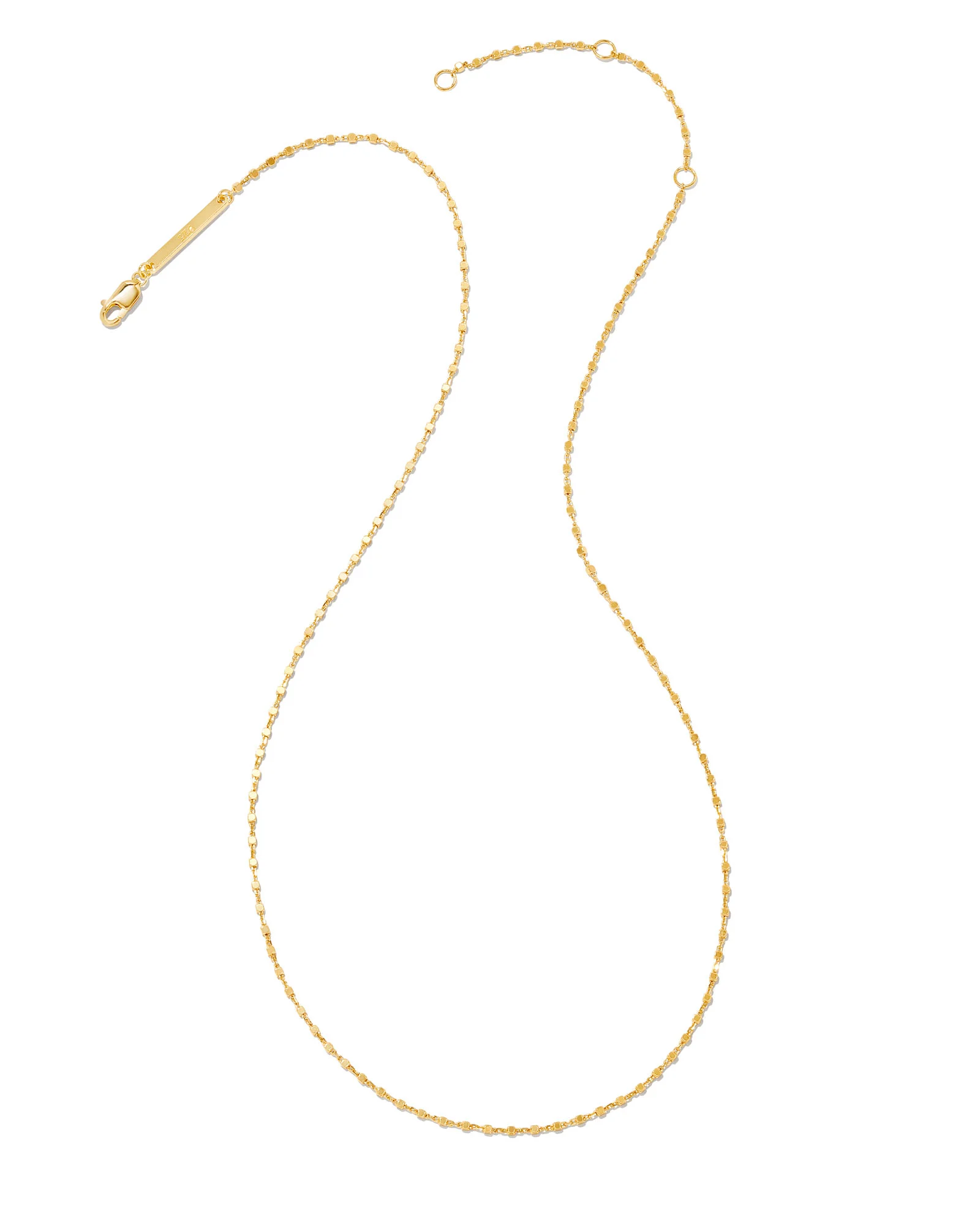 Beaded Satellite Chain Necklace in 18k Gold Vermeil - 1