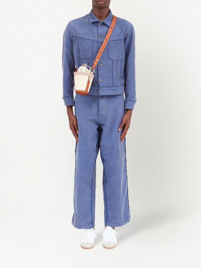 Maison Margiela woven-raffia shoulder bag outlook