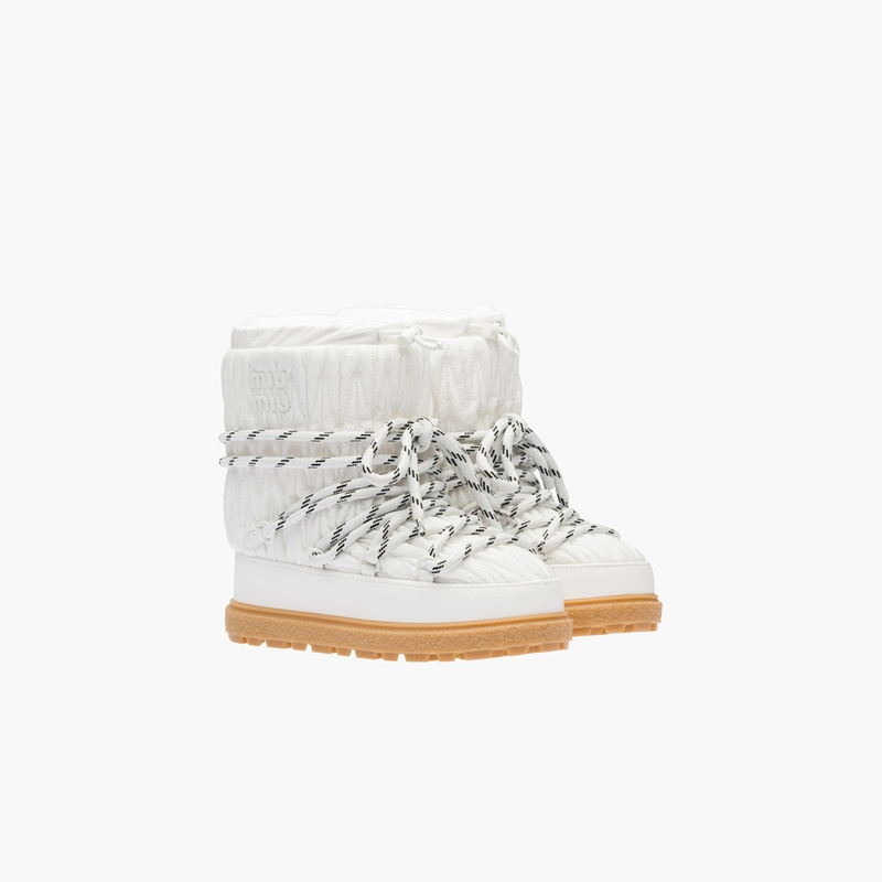 Recycled nylon après-ski ankle boots 1