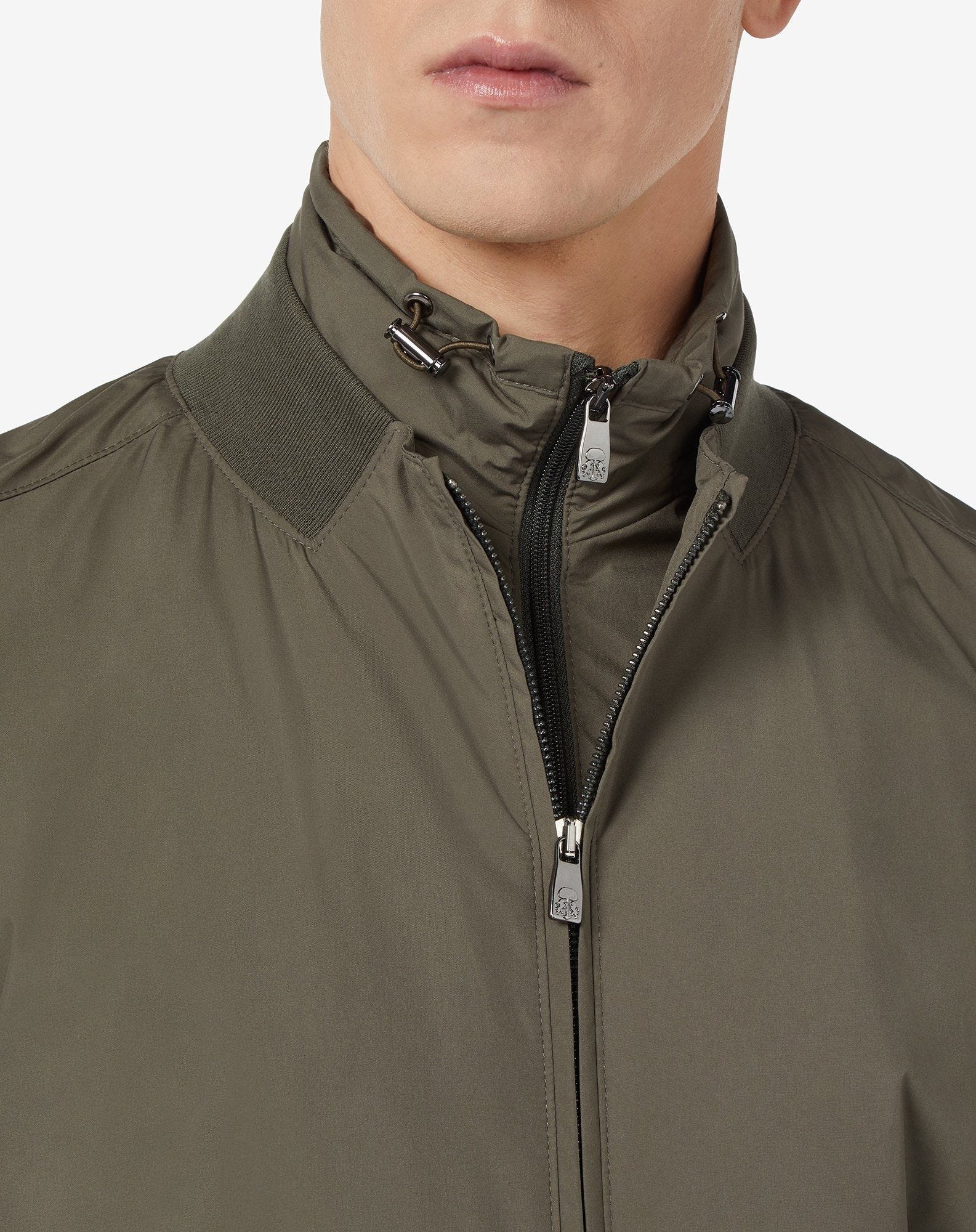 Green technical  padded bomber jacket - 3