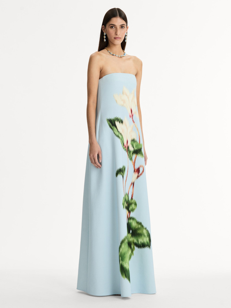 CHINÉ CYCLAMEN STRAPLESS GOWN 4