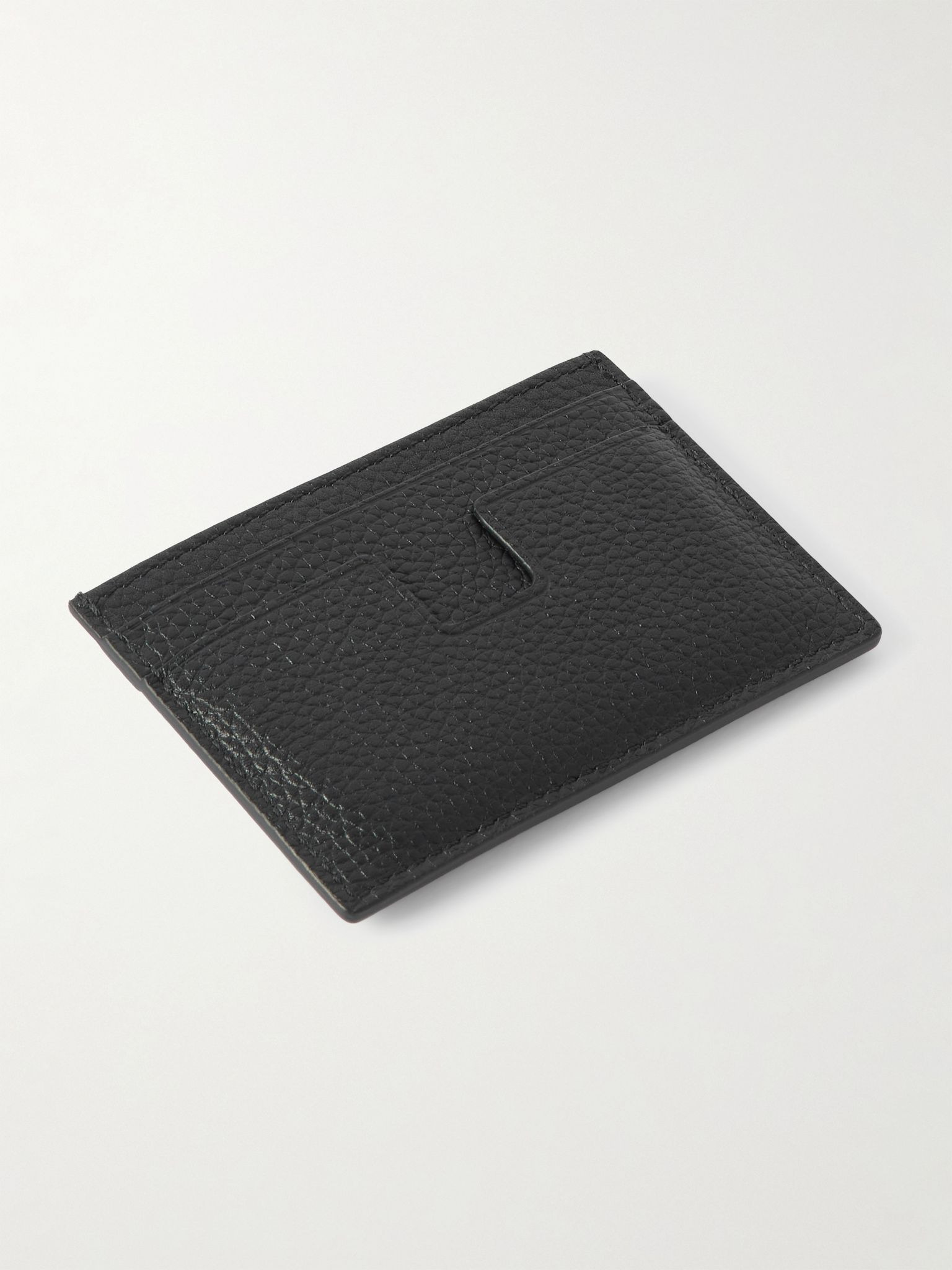 Full-Grain Leather Cardholder Black - 2