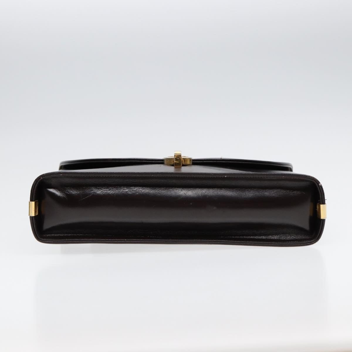 DIOR Hand Bag Leather Brown Gold - 5